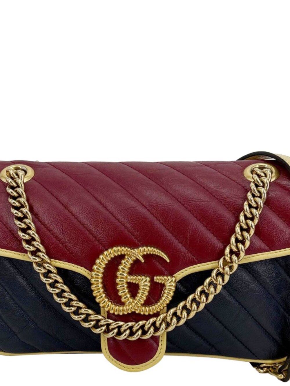 Gucci GG Marmont Torchon Small Quilted Leather Shoulder Bag Black 443497
